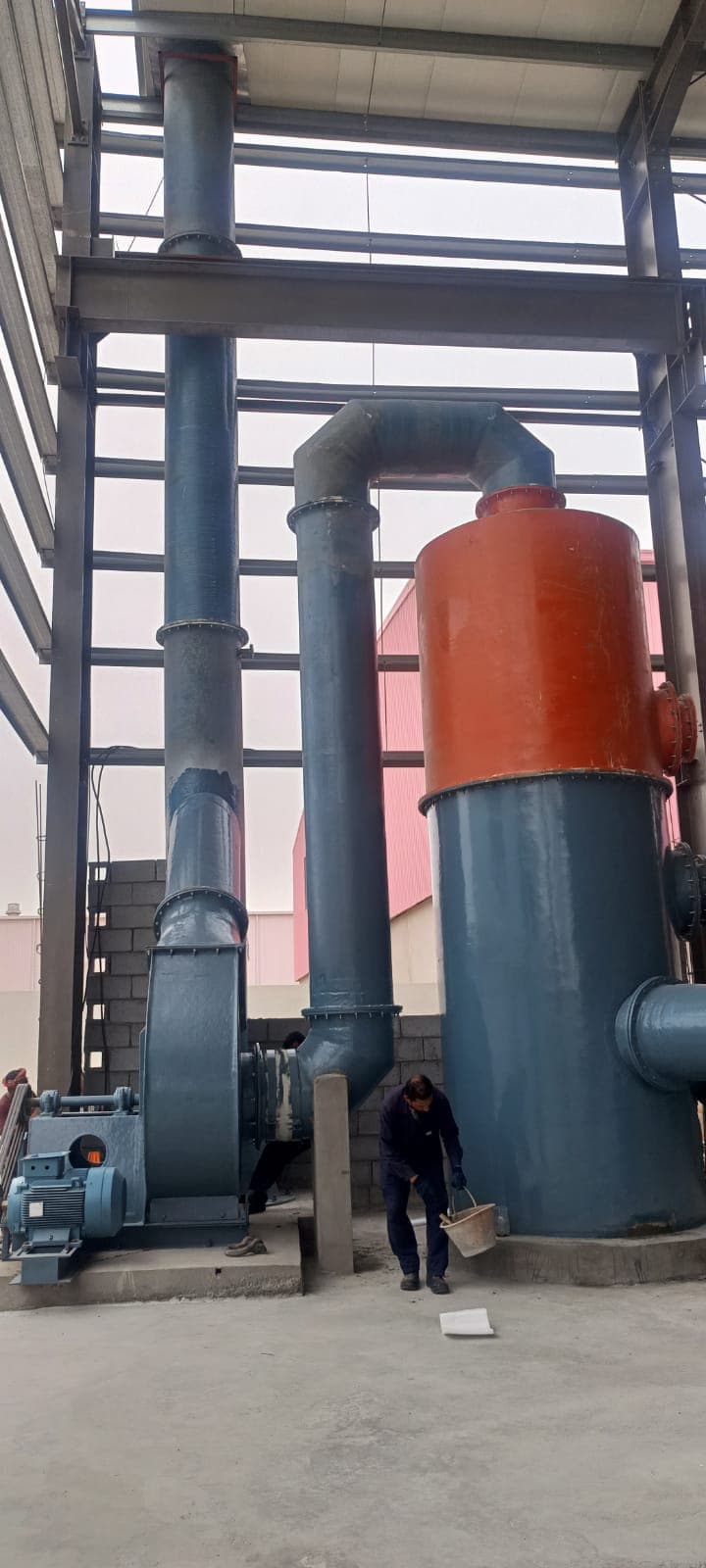 Acid Fume Extraction Scrubber System manufactured by Dadhivala Iron Craft India