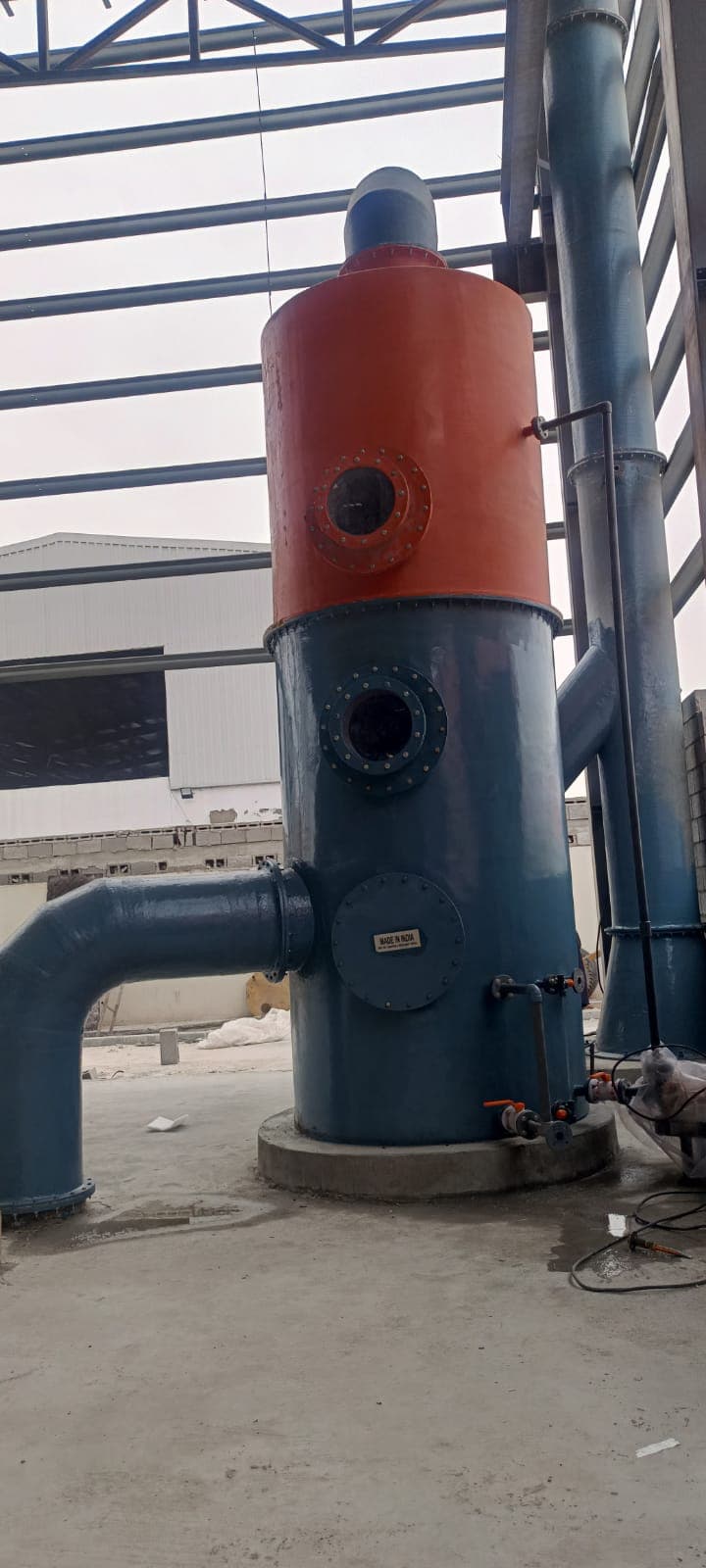 Zinc Fume Extraction Scrubber System manufactured by Dadhivala Iron Craft India